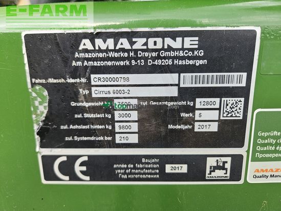 Sembradora - Amazone - cirrus 6003-2