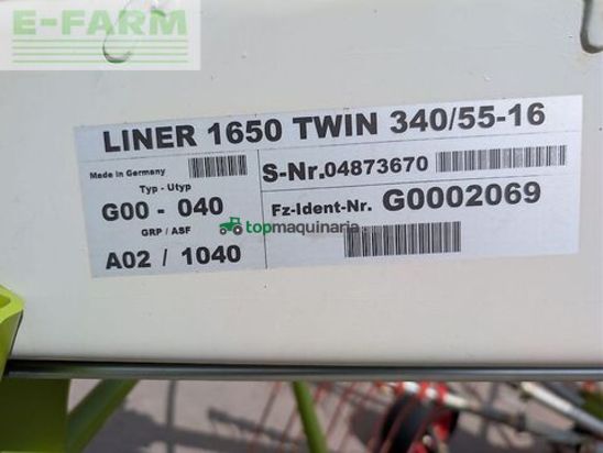 Henificador - Claas - liner 1650 twin