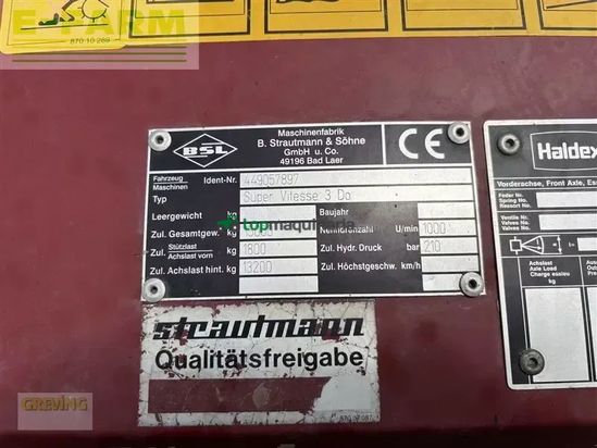 Remolqu agrícola - Strautmann - super vitesse 3 do