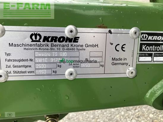 Rastrillo - Krone - swadro ts 680