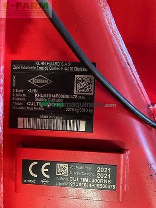 Cultivador - Kuhn - cultimer l400r