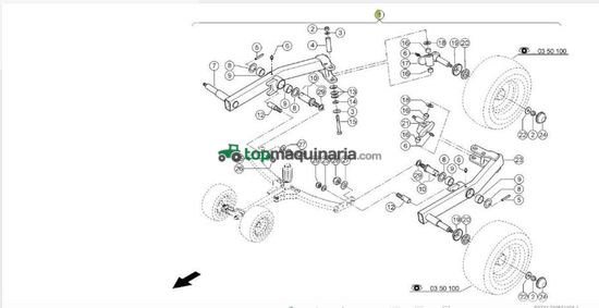 Henificador - Claas - nachrüstsatz 6-rad-fahrwerk liner 2900
