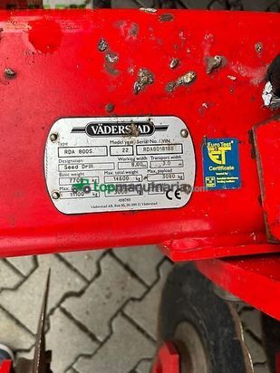 Sembradora - Väderstad - rapid rda 800 s