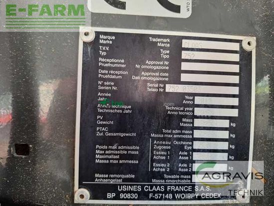 Empacadora gigant - Claas - variant 380 rc