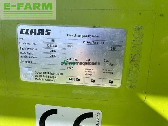 Cabezal - Claas - pu 300