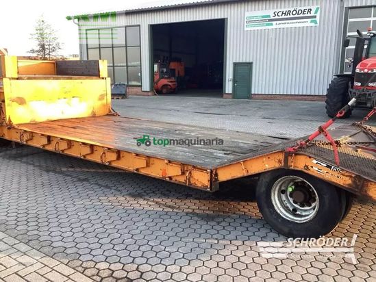 Remolqu agrícola -  - tieflader 12 t mit dollyachse
