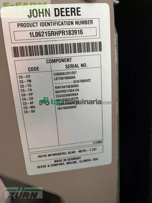 Tractor agrícola - John Deere - 6r 215