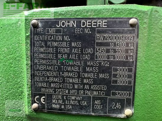 Tractor agrícola - John Deere - 7920