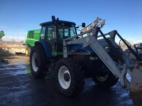 Tractor agrícola - New Holland - TM130 con pala 