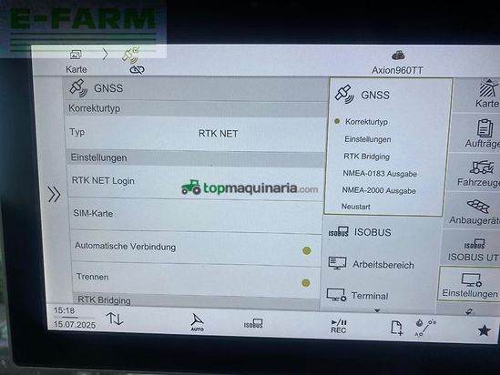 Tractor agrícola - Claas - axion 960 terra trac + gps rtk