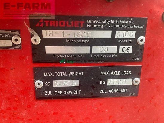 Remolqu esparcidor - Trioliet - tm 1-1200