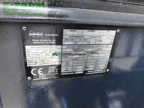 Elevadora - Doosan - b25x-5 mit ss + ss + ls + kabine + 80v ladegrät