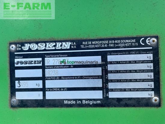 Cortacésped manual - Joskin - tr 270 c3