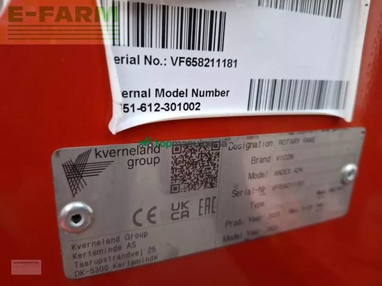 Rastrillo - Vicon - andex 424