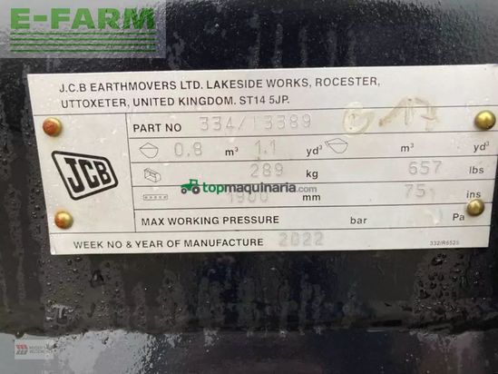 Minicargadora - JCB - schwergutschaufel zettelmeyer