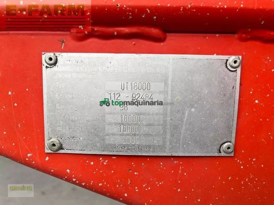 Cinta transportadora de forraje - Kemper - unitrans 18000 silagewagen