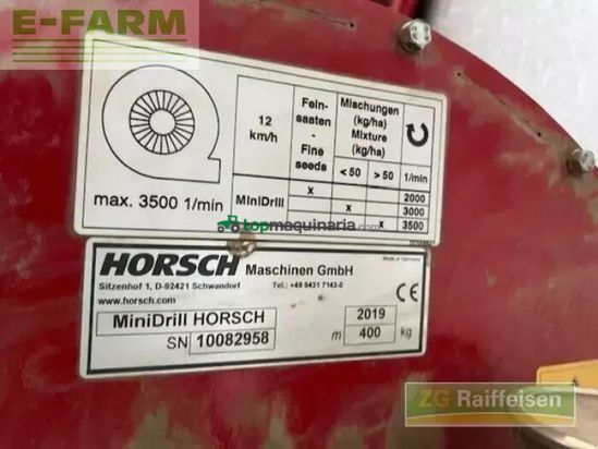 Sembradora directa - Horsch - minidrill 400