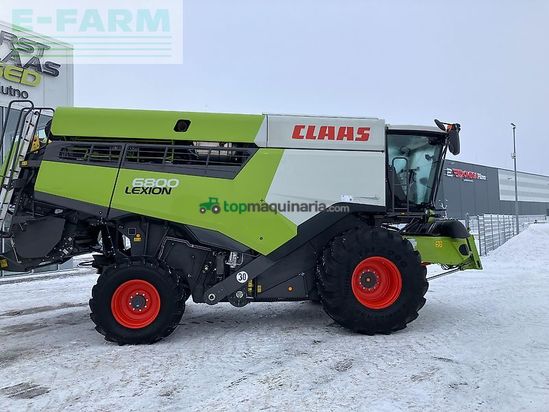 Cosechadora de Cereal - Claas - lexion 6800 + v770