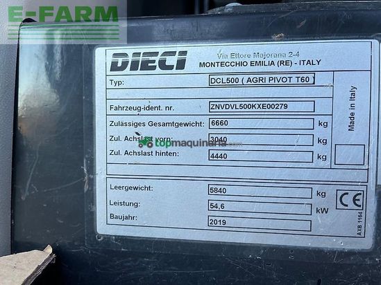 Telescopica - Dieci - agri pivot t60 mit neuem motor