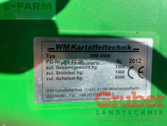 Cosechadora - arrancadora de patata - WM Kartoffeltechnik - wm 4500