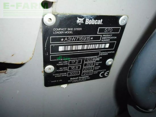 Minicargadora - Bobcat - s70 ( 1.270kg ) neue reifen