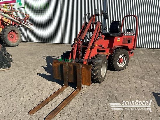 Minicargadora - Schaffer - 330 + schaufel + palettengabel + zange