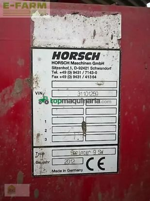Combinado de siembra - Horsch - sprinter 9 sw
