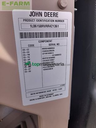 Tractor agrícola - John Deere - 6r150 / 6r 150