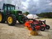 Barredora hidráulica con depósito de agua para tractor y carretilla