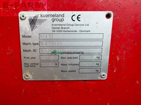 Remolqu esparcidor - Kverneland - désileuse sleevo 854 kverneland