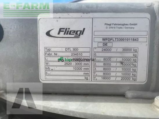 Remolqu agrícola - Fliegl - dtl-s 300 agrar