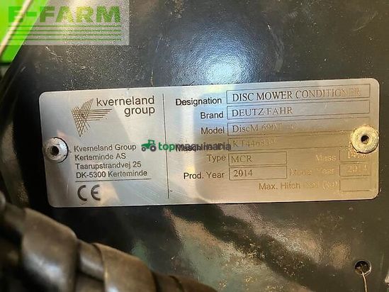 Cortacésped manual - Deutz-Fahr - discmaster 632 ft