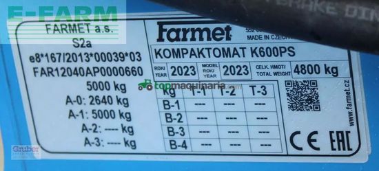 Combinado de siembra - Farmet - kompaktomat k600ps long