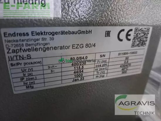 Grada rotativa - Endress - ezg 80/4 ii/tn-s