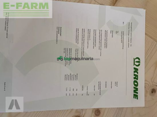 Remolqu agrícola - Krone - zx 560 gd tridem mit dosierwalzen
