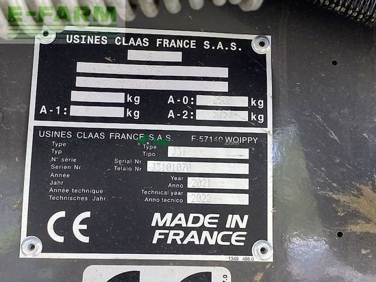 Empacadora gigant - Claas - quadrant 5200 fc tandem
