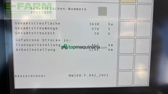 Esparcidor - Amazone - za-v 3200 profis tronic + amatron 4