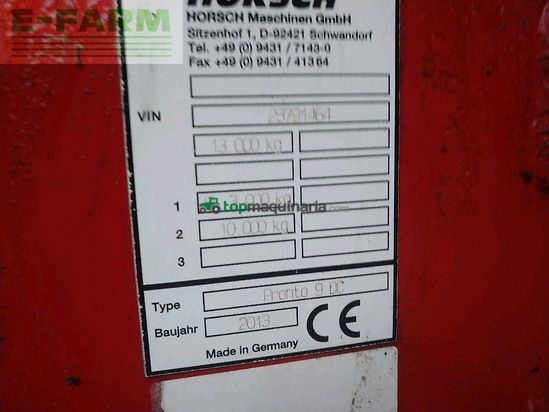 Sembradora - Horsch - pronto 9 dc
