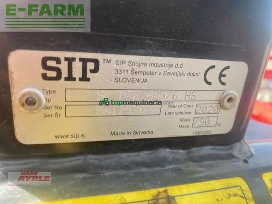 Henificador - SIP - spider 685/6 hs