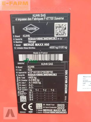 Rastrillo - Kuhn - merge maxx 950
