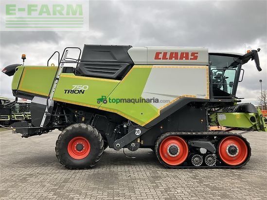 Cosechadora de Cereal - Claas - trion 750 terra trac