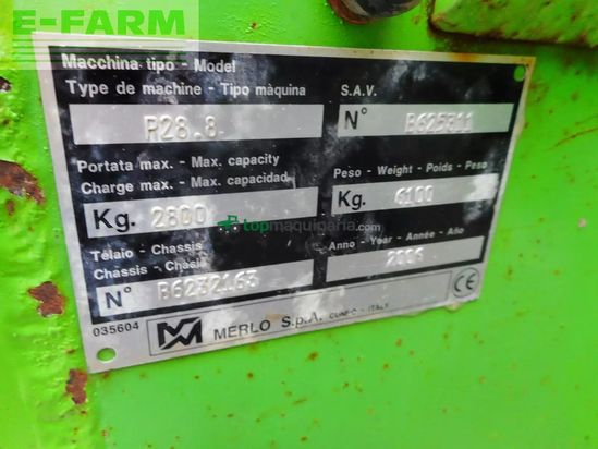 Telescopica - Merlo - p28.8 ( 2,8t 8m ) 40km/h ( 2x2 meter )