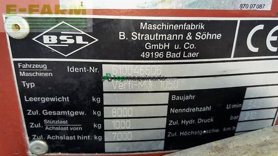 Remolqu esparcidor - Strautmann - vertie-mix 1050