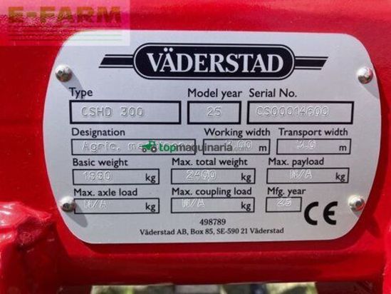 Cultivador - Väderstad - cultus 300 hd