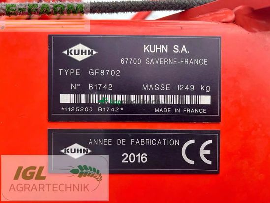 Henificador - Kuhn - gf 8702