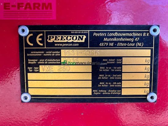 Remolqu esparcidor - Peecon - biga 260