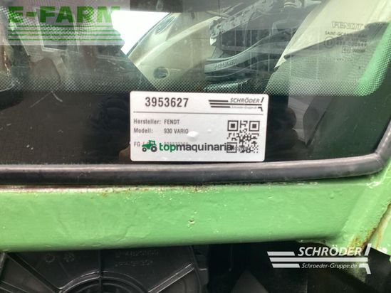 Tractor agrícola - Fendt - 930 vario