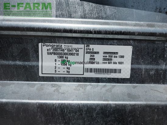 Remolqu agrícola - Pongratz - epa 230/12 g - stk