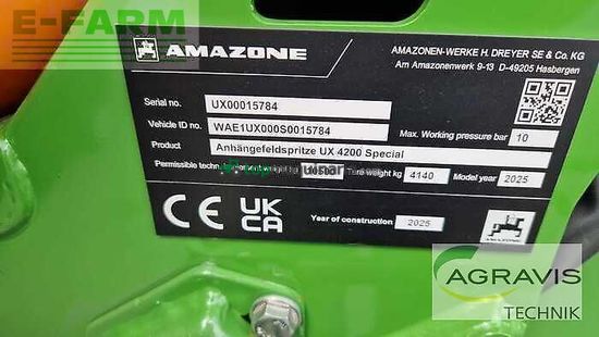 Atomizador - Amazone - ux 4200 special