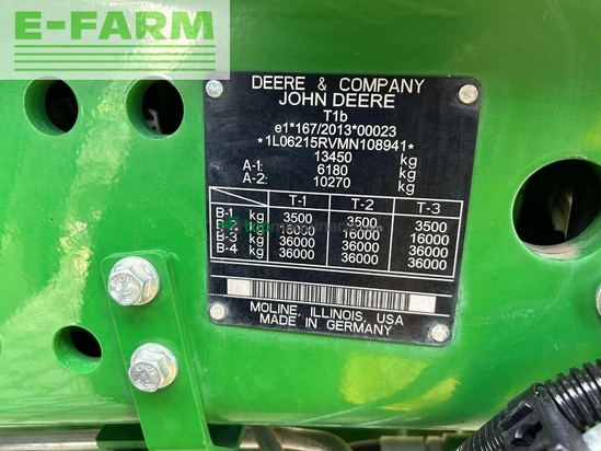 Tractor agrícola - John Deere - 6215r